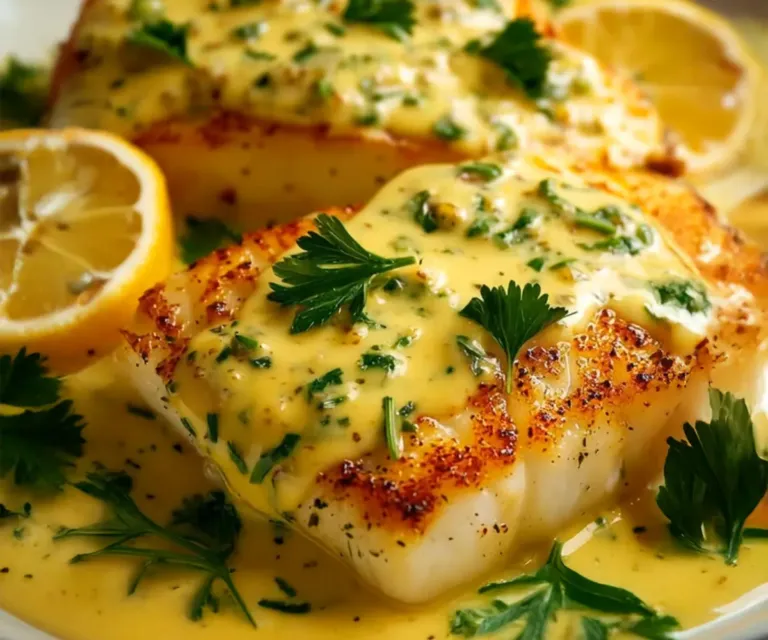 🌟 Sauce au Citron pour Poisson 🍋 – Onctueuse, fraîche et irrésistible !