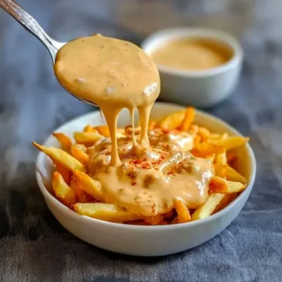 Sauce au Fromage Onctueuse pour Frites Maison