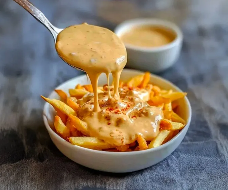 Sauce au Fromage Onctueuse pour Frites Maison