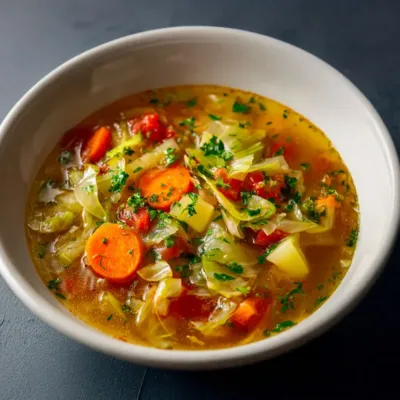 Soupe Ventre Plat au Chou & Carotte - Détox Savoureuse