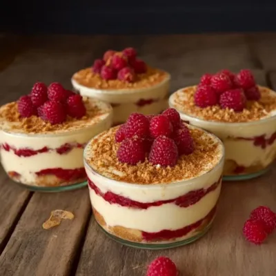 Tiramisu aux framboises : dessert rapide et léger
