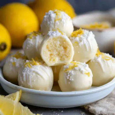 Truffes au Citron Légères et Fondantes