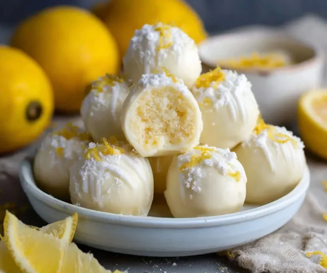 đ Truffes au Citron LĂ©gĂšres et Fondantes