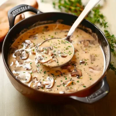 Velouté de Champignons Crémeux et Réconfortant
