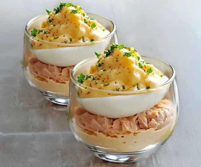 🥄 Verrines Thon aux Œufs Mimosa et Mayonnaise