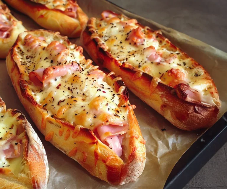 Baguettes gratinées jambon-fromage : le snack crousti-fondant irrésistible