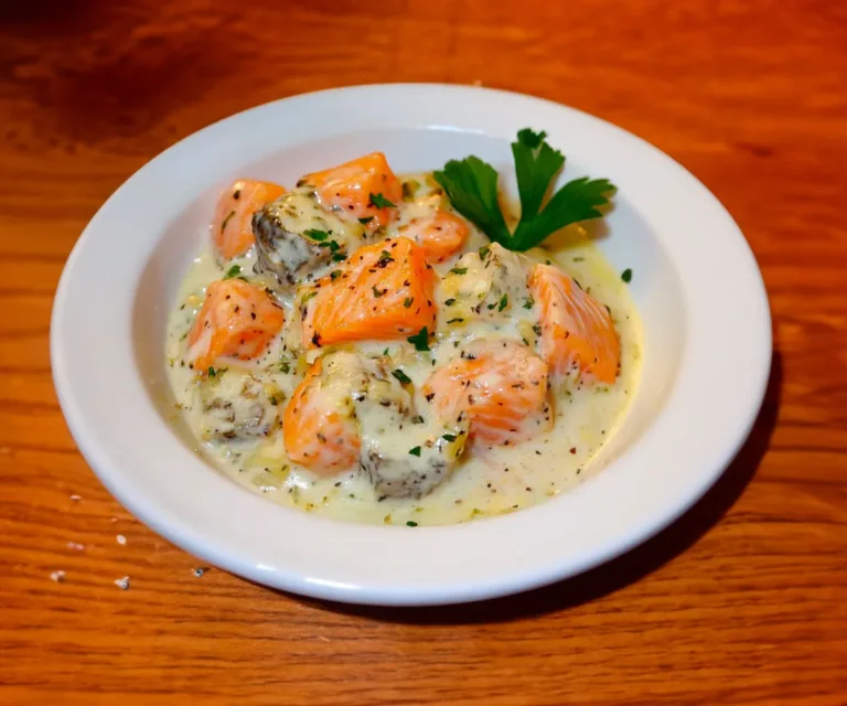 Blanquette de saumon au lait de coco et curry
