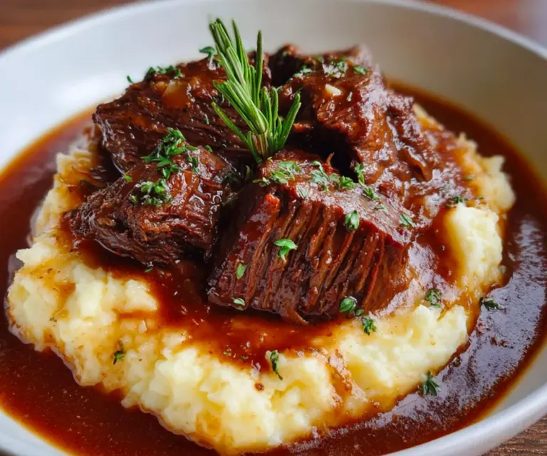 Bœuf Braisé en Sauce avec Purée Maison 🍲🥔