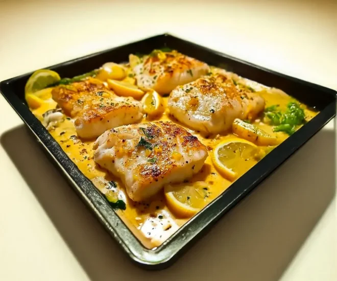 Cabillaud Crémeux au Citron au Four 🍋🐟