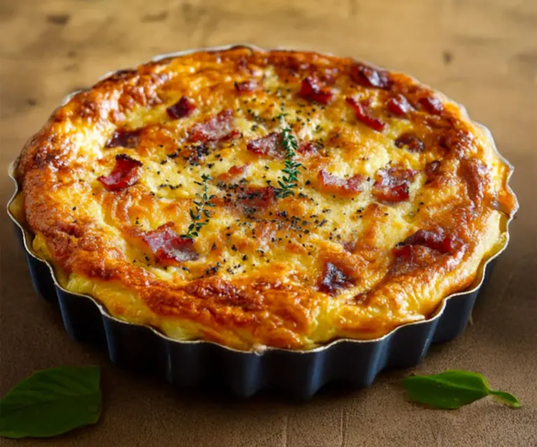 🥧 Clafoutis de Chou-Fleur au Jambon Léger
