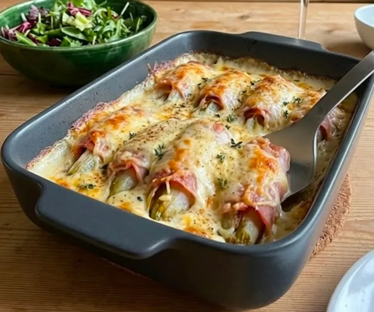 Endives au jambon gratinées : le grand classique fondant et doré au four