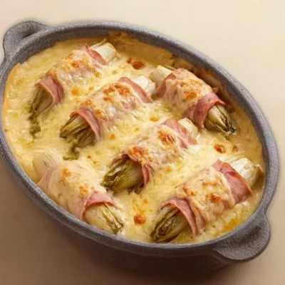 Endives au Jambon Gratinées Ultra Fondantes