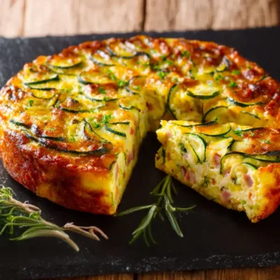 Frittata Courgettes & Lardons Ultra Moelleuse