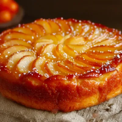 Gâteau Flan aux Pommes Fondant et Caramélisé