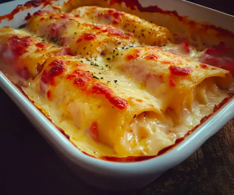Gratin de chou-fleur au jambon et sauce béchamel ultra crémeux