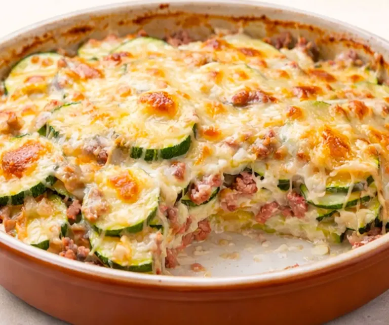 🥒 Gratin de courgettes à la viande hachée, fondant et gourmand