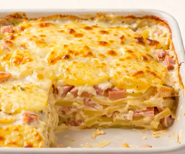 🥔 Gratin de pommes de terre au jambon, fondant et gourmand