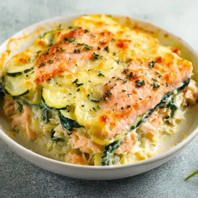 Gratin Léger de Saumon & Courgettes – Recette Minceur