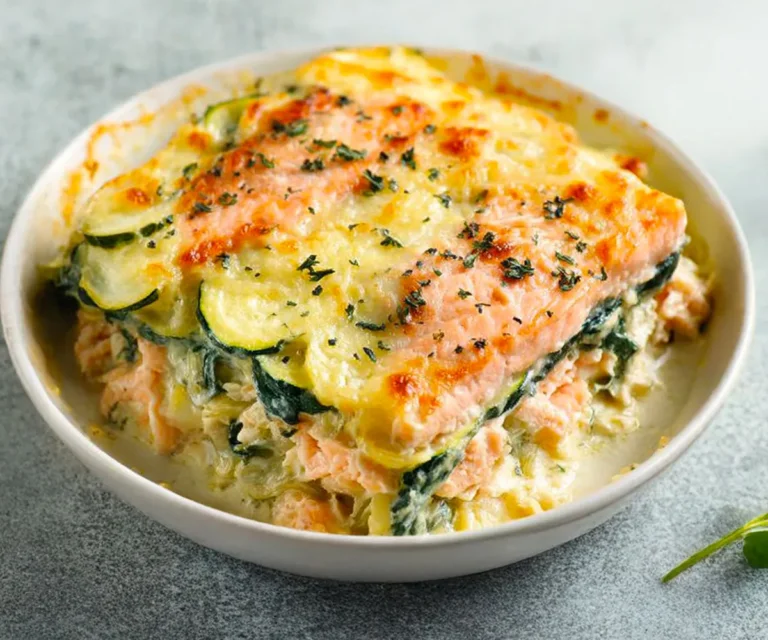 🥒 Gratin Léger de Saumon & Courgettes – Spécial Minceur 🐟