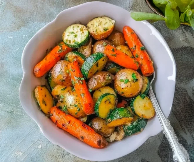 Légumes rôtis à l’ail et aux herbes
