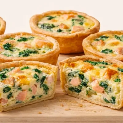 Mini quiches saumon-épinards : faciles et délicieuses