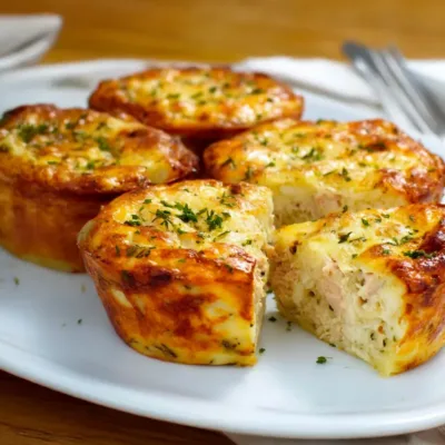 Muffins d’omelette au thon au four : recette facile