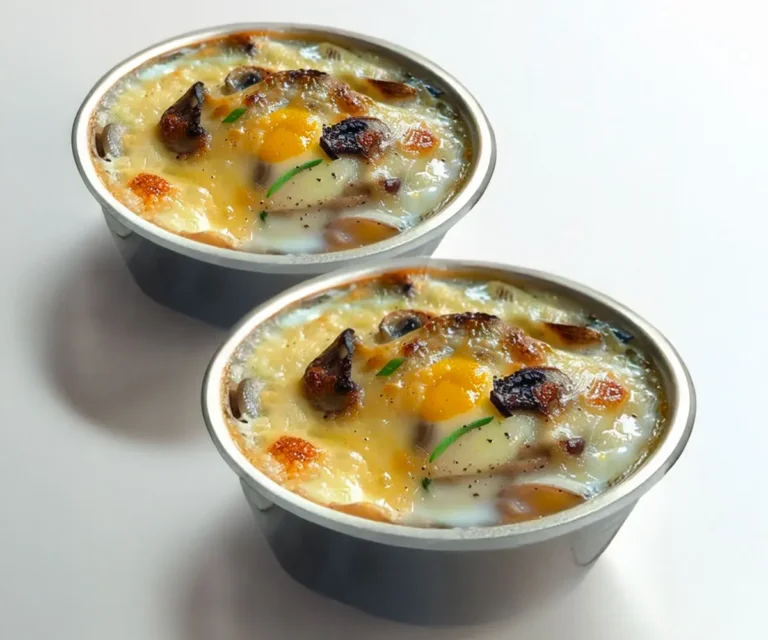 Œufs Cocotte aux Champignons et Fromage Fondant 🍳