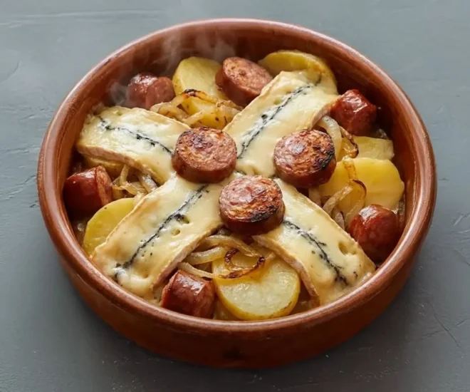 🧀 Poêlée Gourmande de Pommes de Terre, Saucisse et Fromage Fondant
