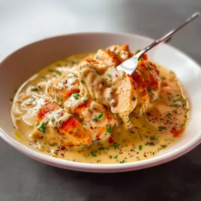 Poulet à la sauce crémeuse moutarde facile