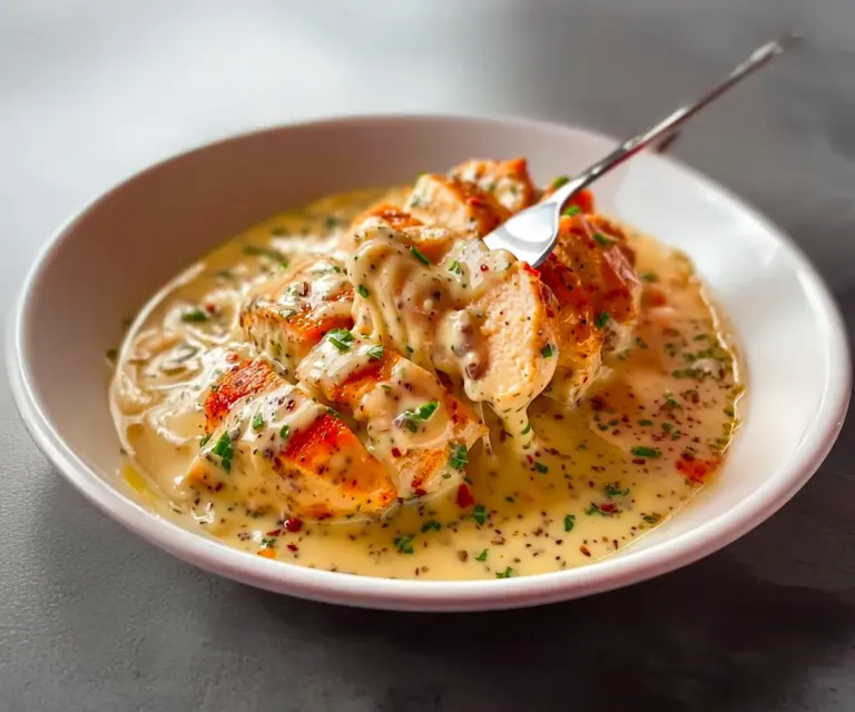 Poulet à la sauce crémeuse moutarde 🍗
