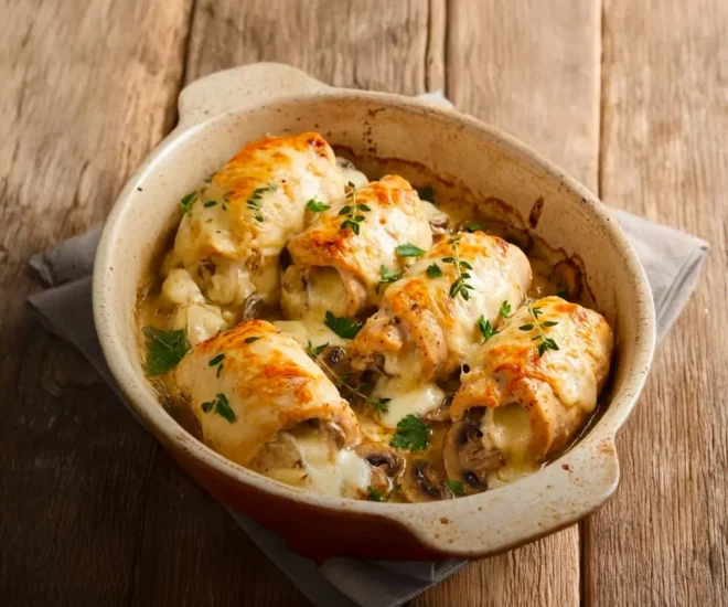 🧀 Poulet Farci aux Champignons et Fromage Fondant au Four