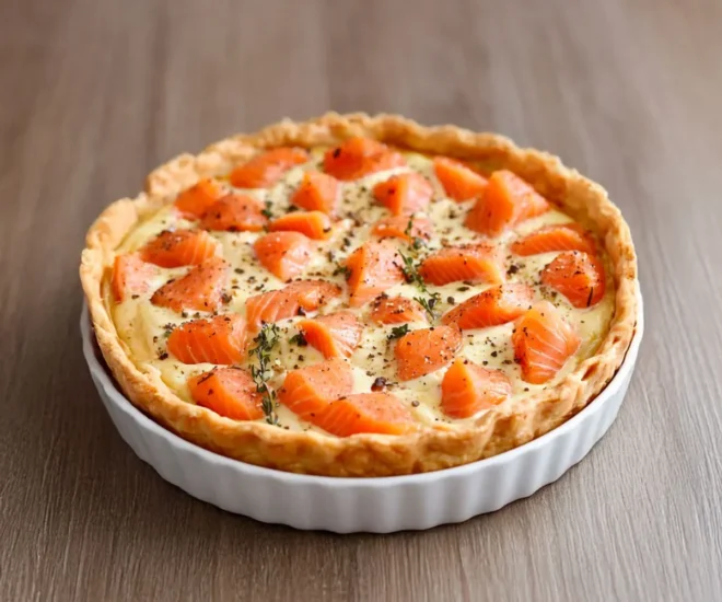 Quiche au Saumon et Boursin : Crémeuse et Gourmande