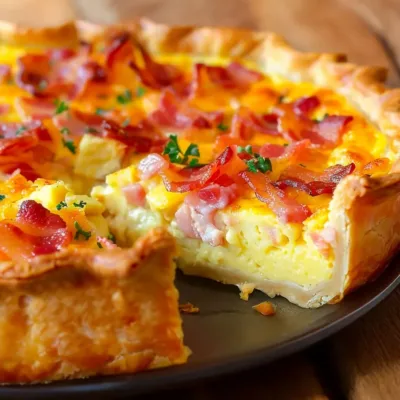 Quiche Gourmande au Lard et Fromage : Délicieuse Recette