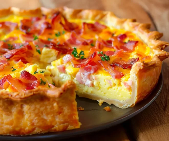 🥓 Quiche Gourmande au Lard et Fromage : Fondante et Irrésistible !