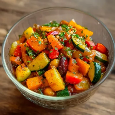 Ratatouille Maison aux Légumes Fondants