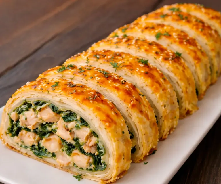 🌯 Roulé de poulet, épinards et fromage fondant