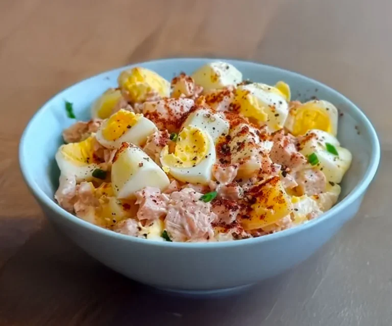 🥗 Salade Crémeuse au Thon et aux Œufs : Simple, Rapide et Ultra Gourmande