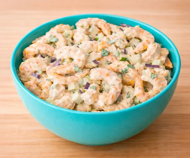 🦐 Salade de Crevettes Crémeuse et Croquante
