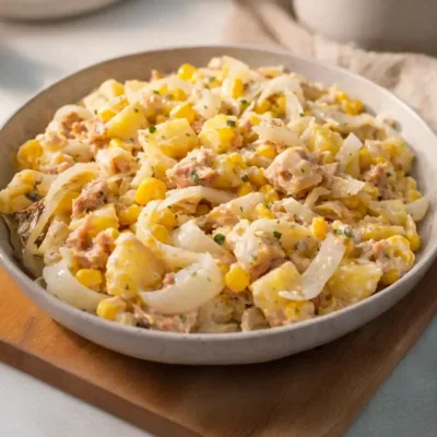 Salade d’endives, pommes de terre & thon délicieuse