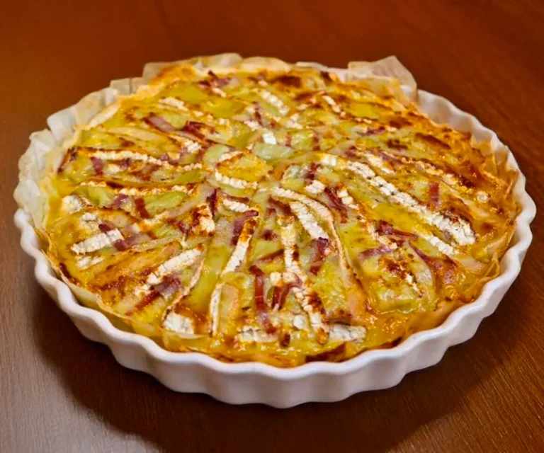 🥔 Tarte rustique pommes de terre, camembert & lardons
