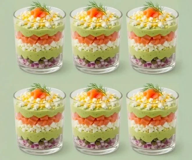 Verrines Mimosa Saumon Avocat : L’Entrée Fraîche et Élégante