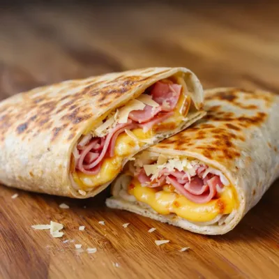 Wraps Gourmands au Gouda, Jambon & Parmesan