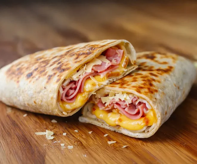 Wraps Gourmands au Gouda, Jambon & Parmesan