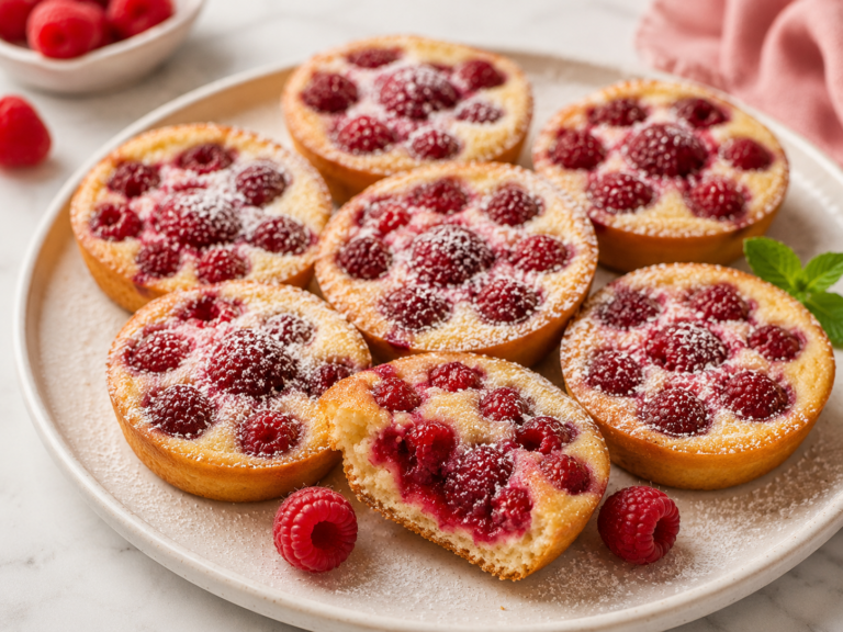Tartelettes Sans Pâte aux Framboises