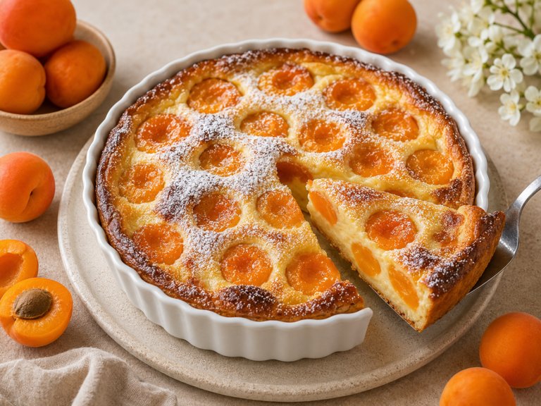 Clafoutis à l’Abricot Moelleux et Gourmand