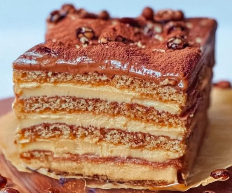 Gâteau Tiramisu au Café et Chocolat Sans Cuisson