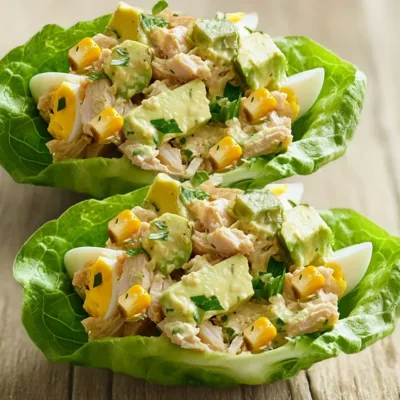 Barquettes de Laitue au Thon et Avocat