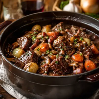 Bœuf Bourguignon de Grand-Mère : Recette Traditionnelle