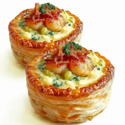 Bouchées Feuilletées aux Saint-Jacques Élégantes