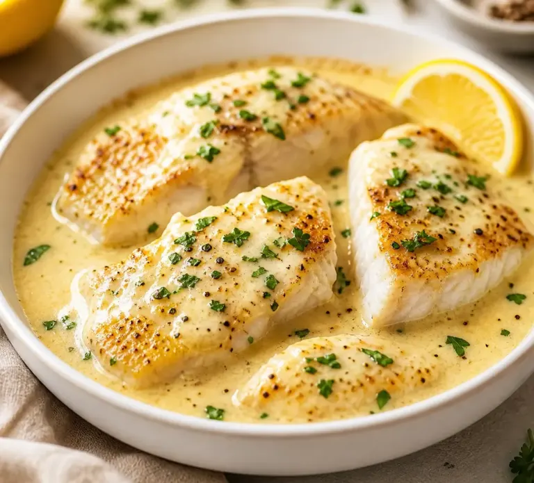 🐟 Cabillaud au Four à la Moutarde et Sauce Crémeuse au Citron